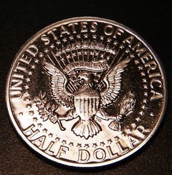 Kennedy Proof Half Dollar with Accented Hair  coin collectible - Main Image 2