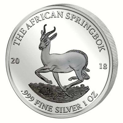 Gabon 2018 Silver Springbok coin collectible - Main Image 1