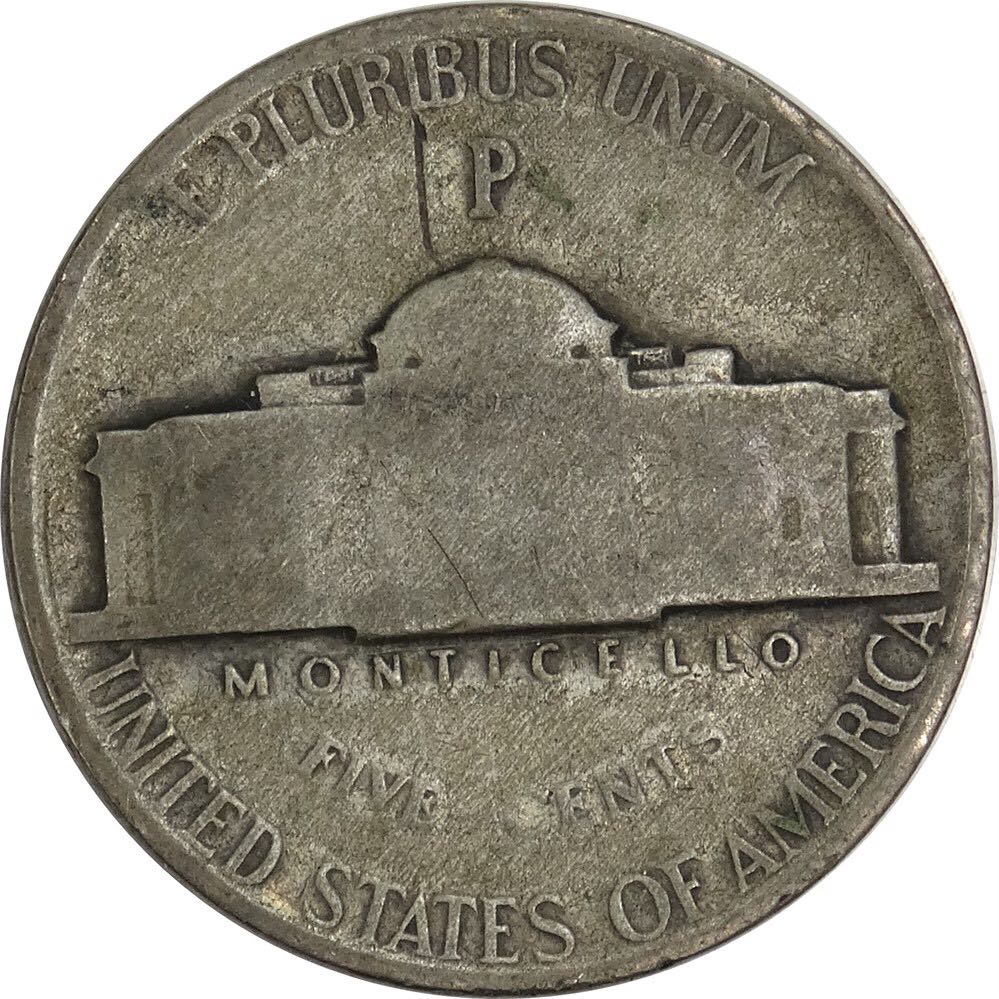 Jefferson Nickel 1943.P  coin collectible - Main Image 2