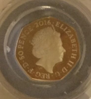 Peter Rabbit 50p 2016 - Coloured Proof  coin collectible - Main Image 2