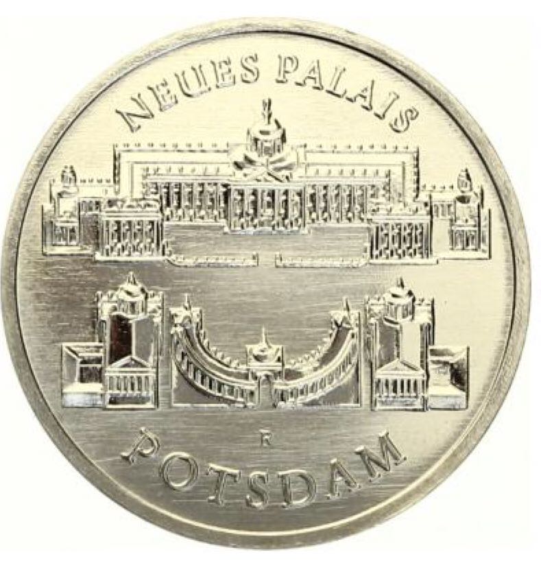 5 марок 1986г «ПОТСДАМ Нойе Палас»  coin collectible - Main Image 1