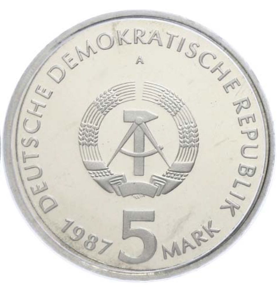 5 марок «750 лет Берлину – Александрплац»   coin collectible - Main Image 2