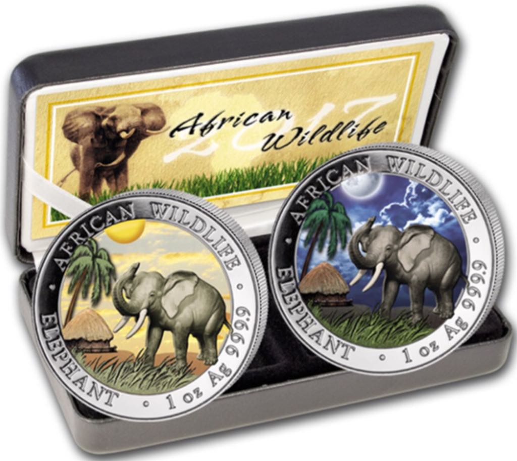 African Wildlife Elephant  coin collectible - Main Image 2