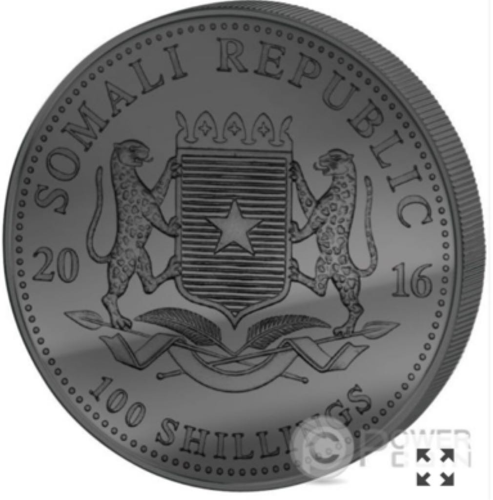 African Wildlife Elephant 100 Shillings  coin collectible - Main Image 2