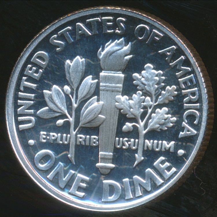 Roosevelt Dime Silver Proof  coin collectible - Main Image 2