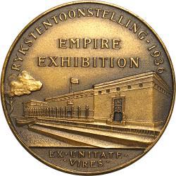 Johannesburg, South Africa Empire Exhibition Medal  coin collectible - Main Image 2