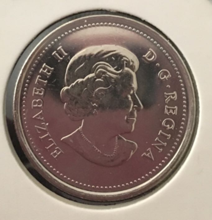 Canadian 2015 25 Cents Coloured Flag  coin collectible - Main Image 2