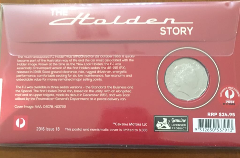 1953 FJ Holden PNC  coin collectible - Main Image 2