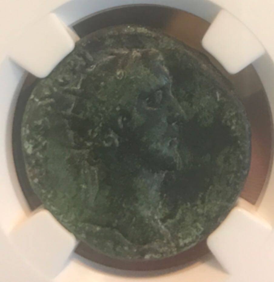 Antoninus Pius Dupondius (NGC) coin collectible - Main Image 1