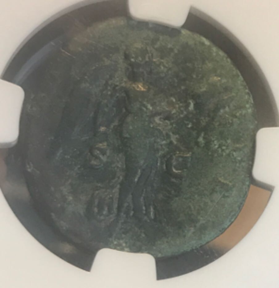 Antoninus Pius Dupondius (NGC) coin collectible - Main Image 2