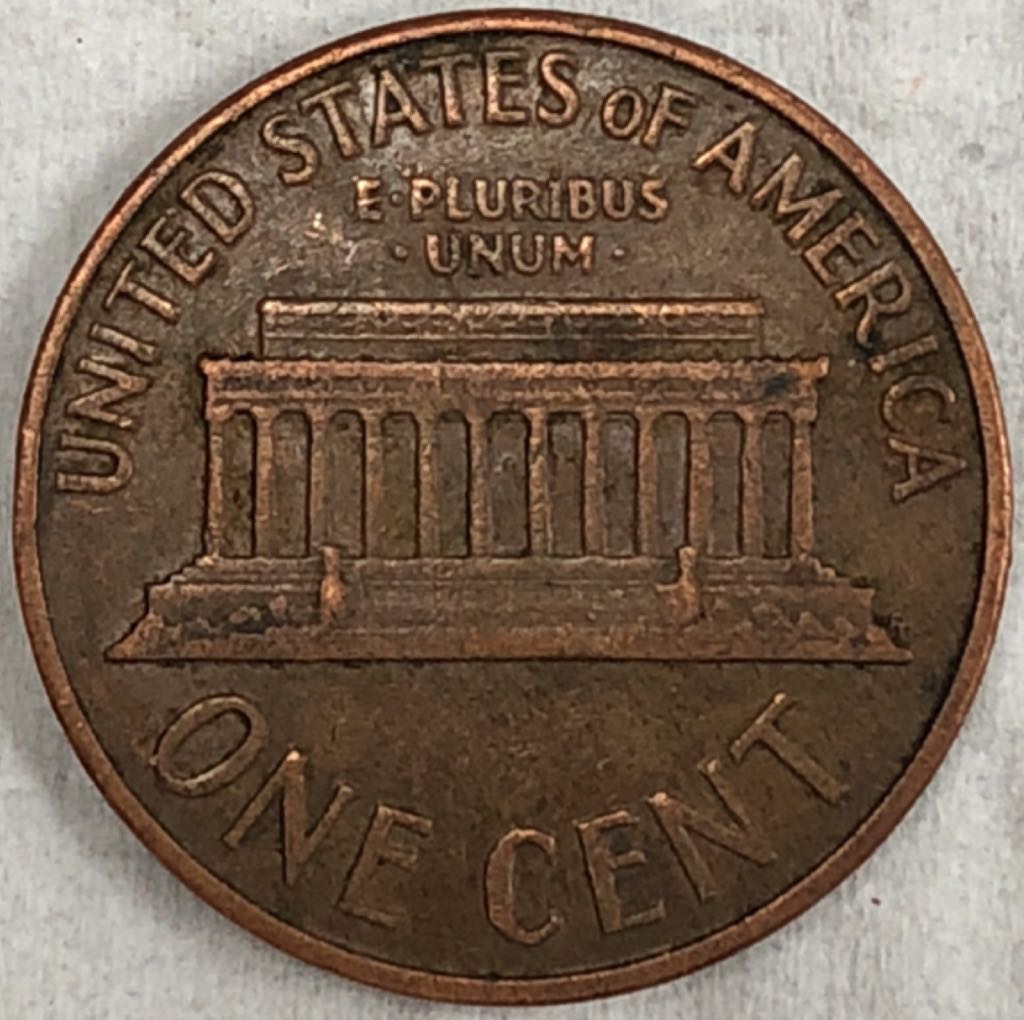 1960-Lincoln Memorial Cent P D  coin collectible - Main Image 2