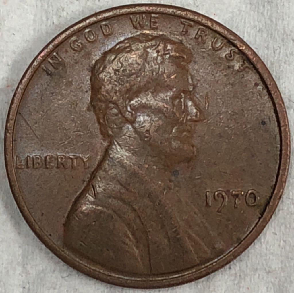 1970 Lincoln Memorial Cent  coin collectible - Main Image 1