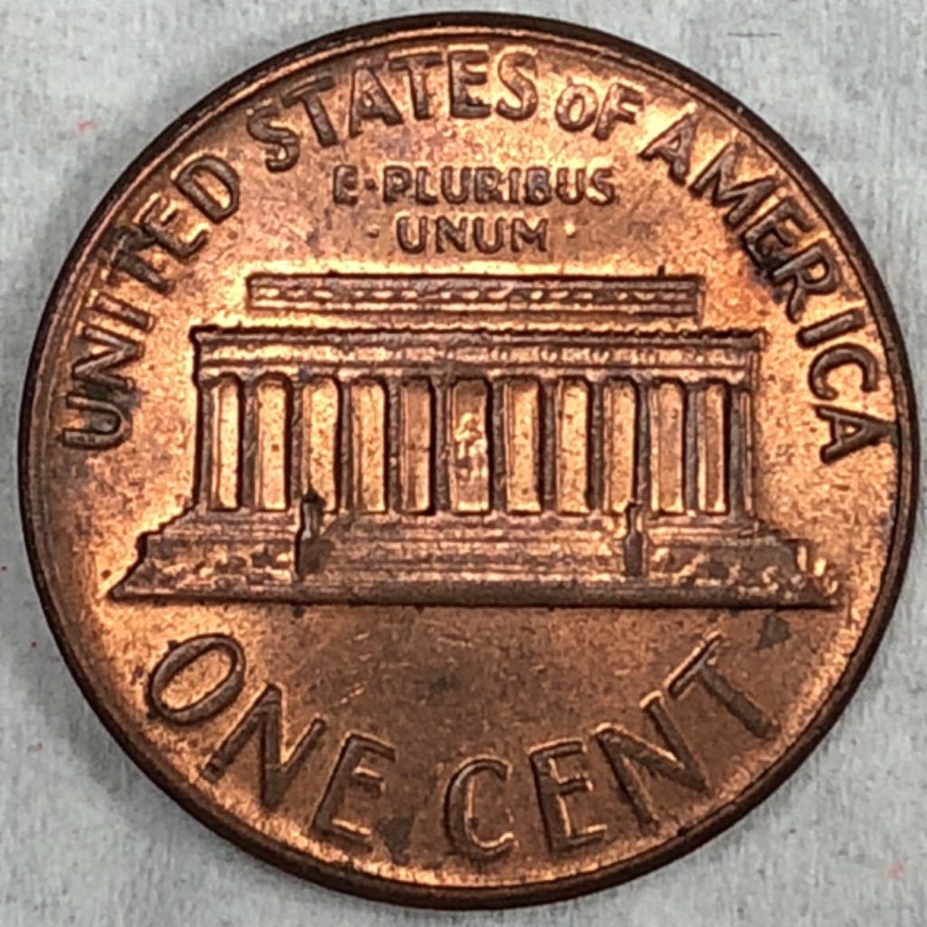 1970-D Lincoln Memorial Cent  coin collectible - Main Image 2