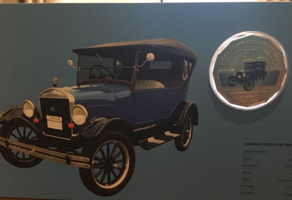 Ford Model T Carded 50 Cent  coin collectible - Main Image 1