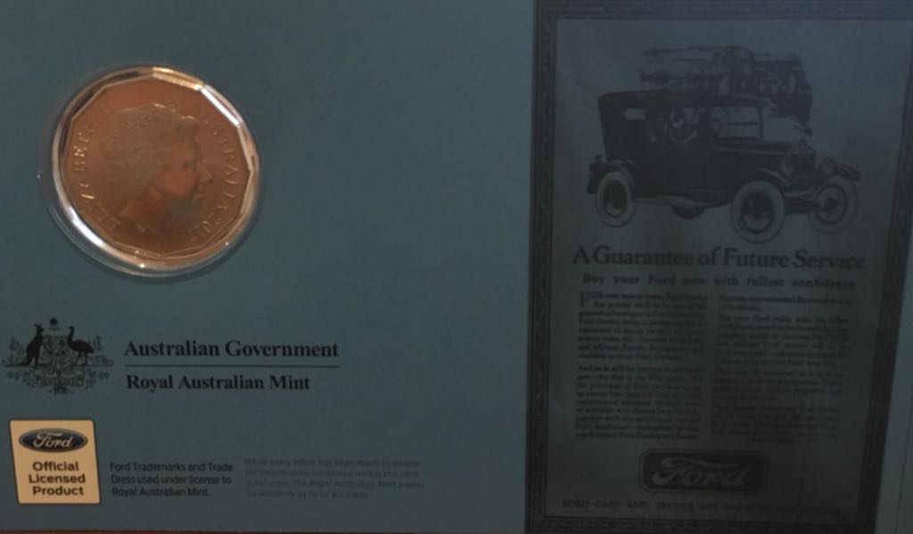 Ford Model T Carded 50 Cent  coin collectible - Main Image 2