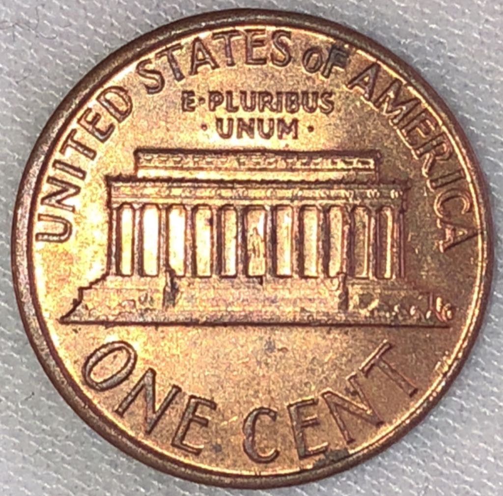 1975 Lincoln Memorial  Cent  P D  coin collectible - Main Image 2