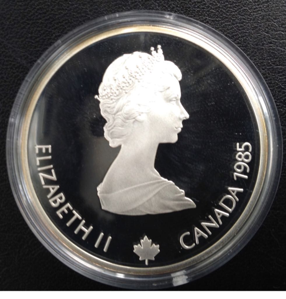 Calgary 1988 Winter Games Downhill Skiing  coin collectible - Main Image 2