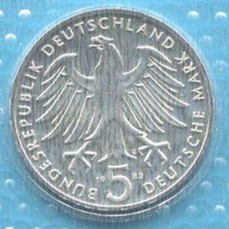 BDR 5 Mark Martin Luther 500th Anniversary Of Birth  coin collectible - Main Image 2