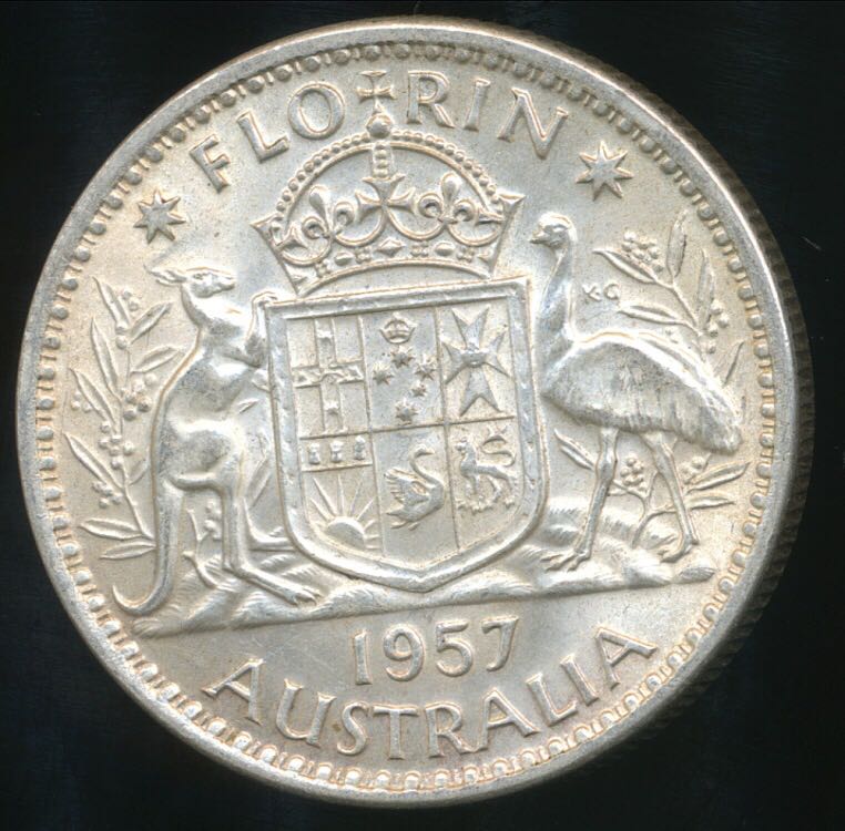 1957 Florin  coin collectible - Main Image 2