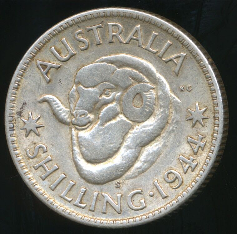 1944 Shilling  coin collectible - Main Image 2