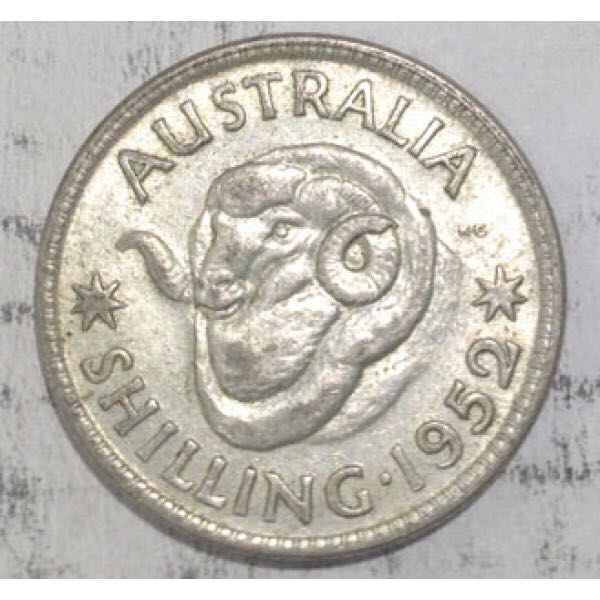1952 Shilling  coin collectible - Main Image 2