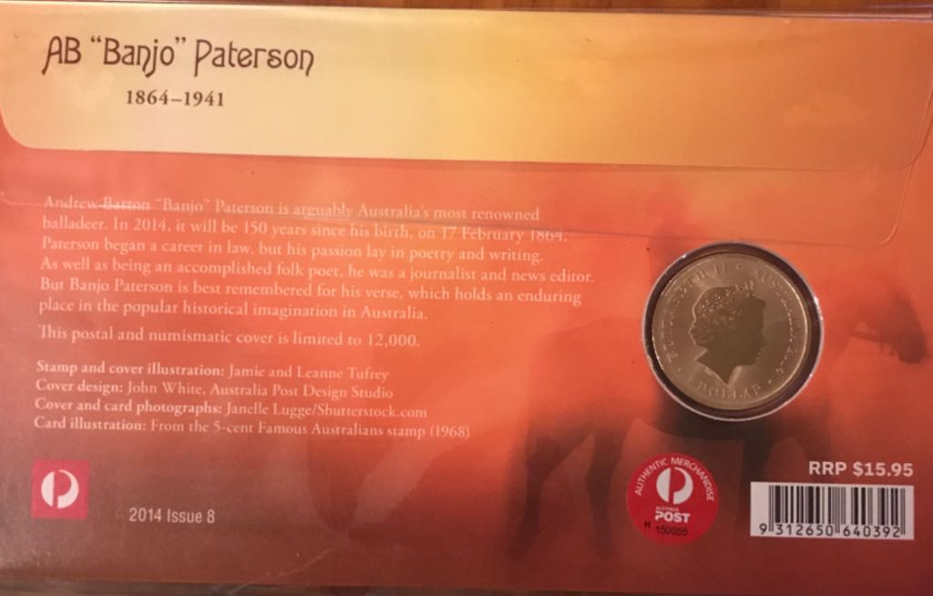 AB Banjo Paterson  coin collectible - Main Image 2