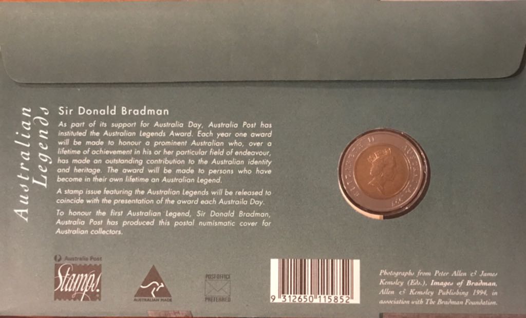 Sir Don Bradman  coin collectible - Main Image 2