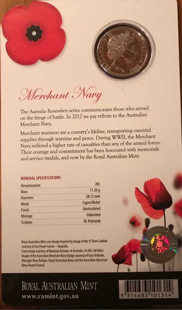 Australia Remembers  coin collectible - Main Image 2