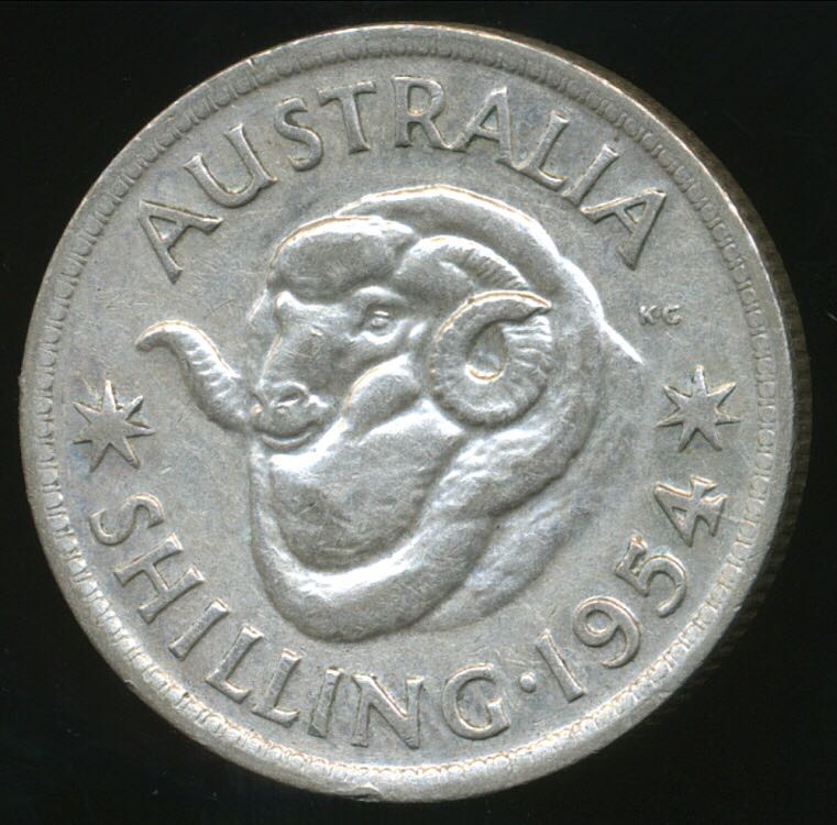 1954 Shilling  coin collectible - Main Image 2
