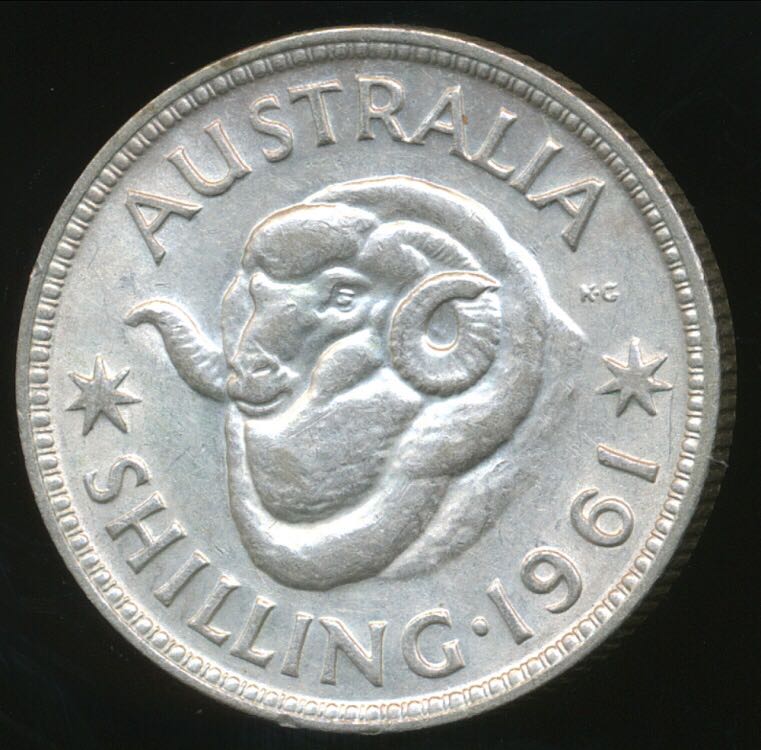 1961 Shilling  coin collectible - Main Image 2