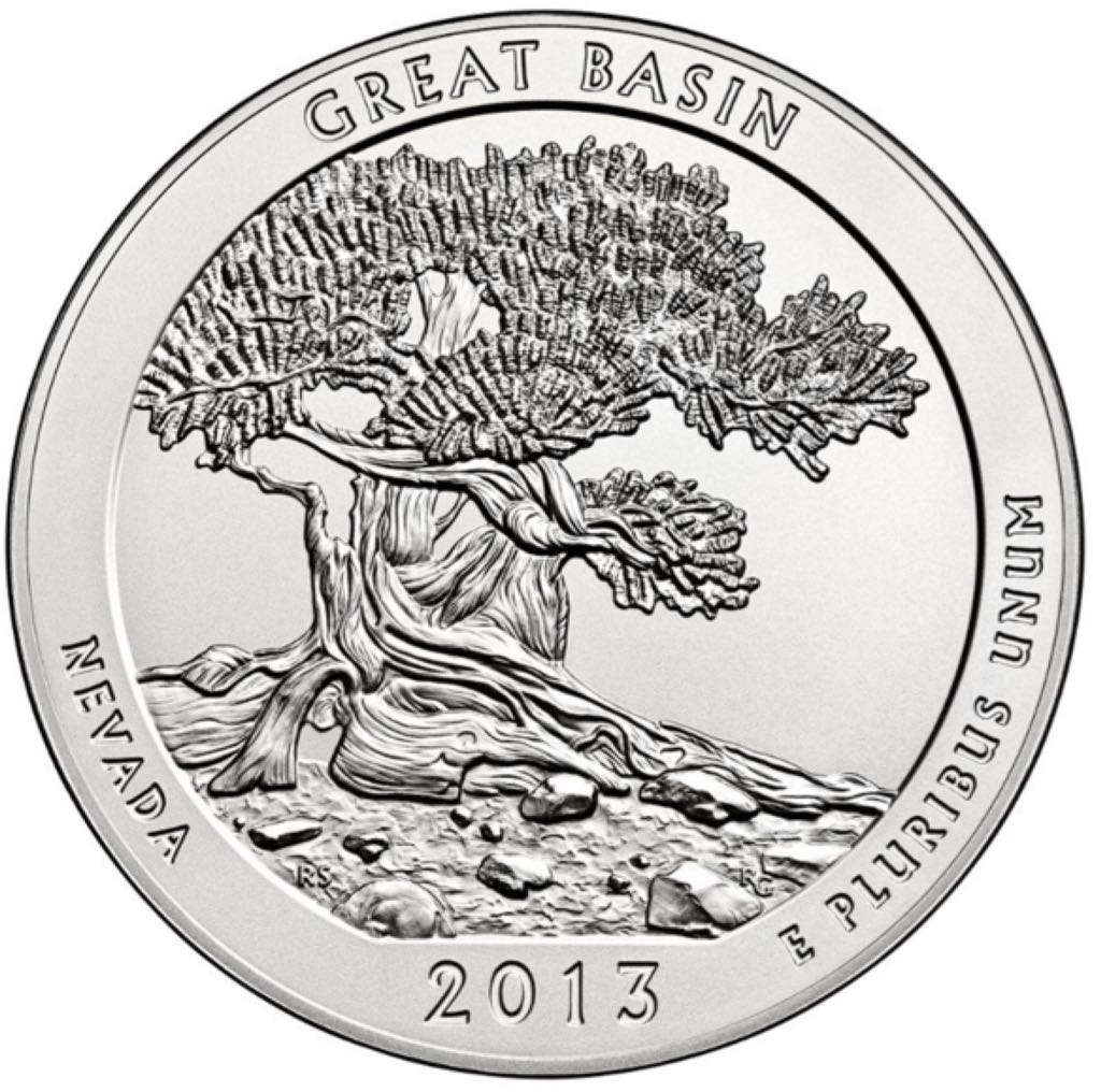 Great Basin 5 Oz Nevada  coin collectible - Main Image 2