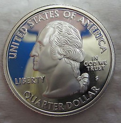Washington Quarter Silver North Dakota  coin collectible - Main Image 2