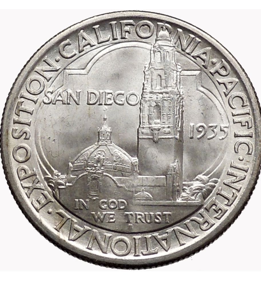 1935 S California Pacific Int Exposition  coin collectible - Main Image 2