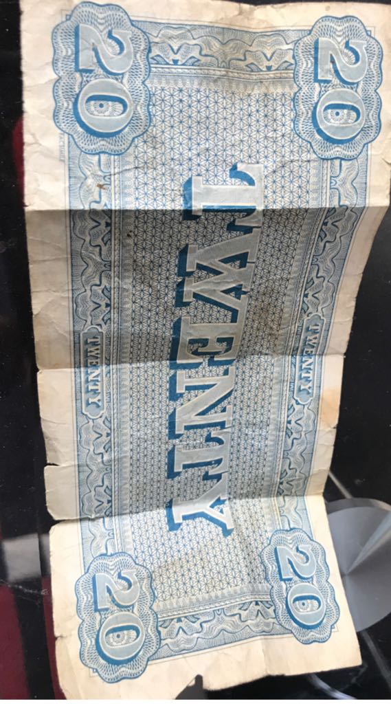 Confederate Twenty Dollar Bill  coin collectible - Main Image 2