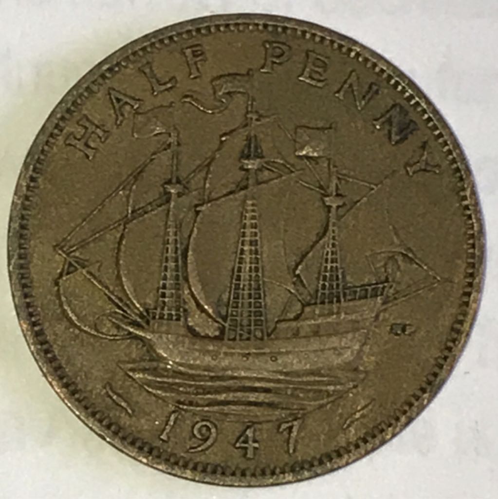 1947 Half Penny  coin collectible - Main Image 2