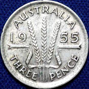 1955 Three Pence  coin collectible - Main Image 2