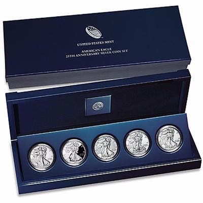 American Eagle 25th Anniversary Silver Coin Set   coin collectible - Main Image 2