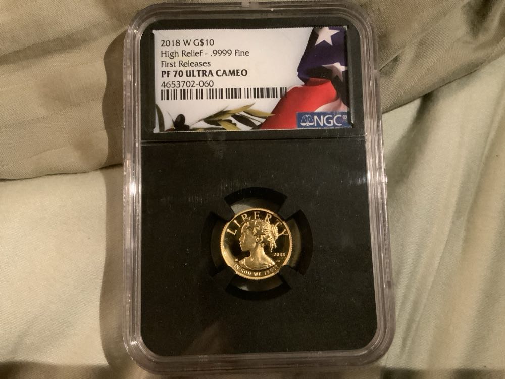 2018 W American Liberty $10 Gold High Relief  coin collectible - Main Image 3