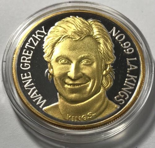 Various Sports - Wayne Gretzky 802 Goals Silver Tone  coin collectible - Main Image 2