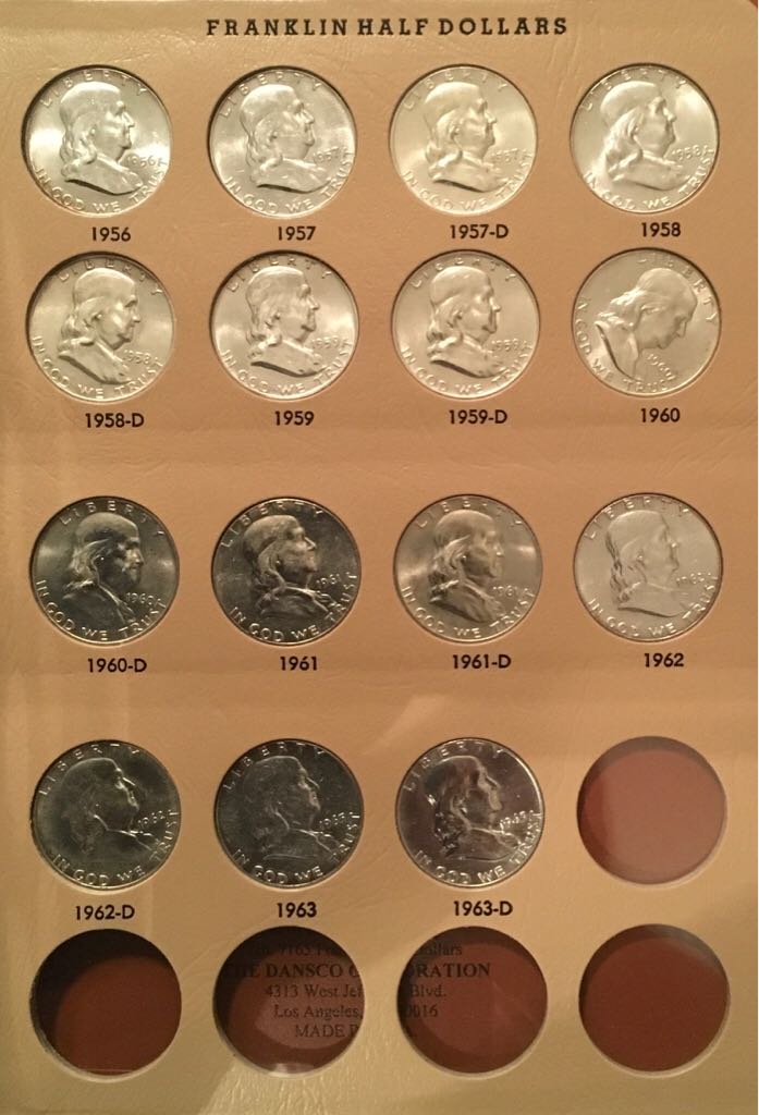Coin Book 50 - Half Dollars - Franklin Silver  coin collectible - Main Image 2