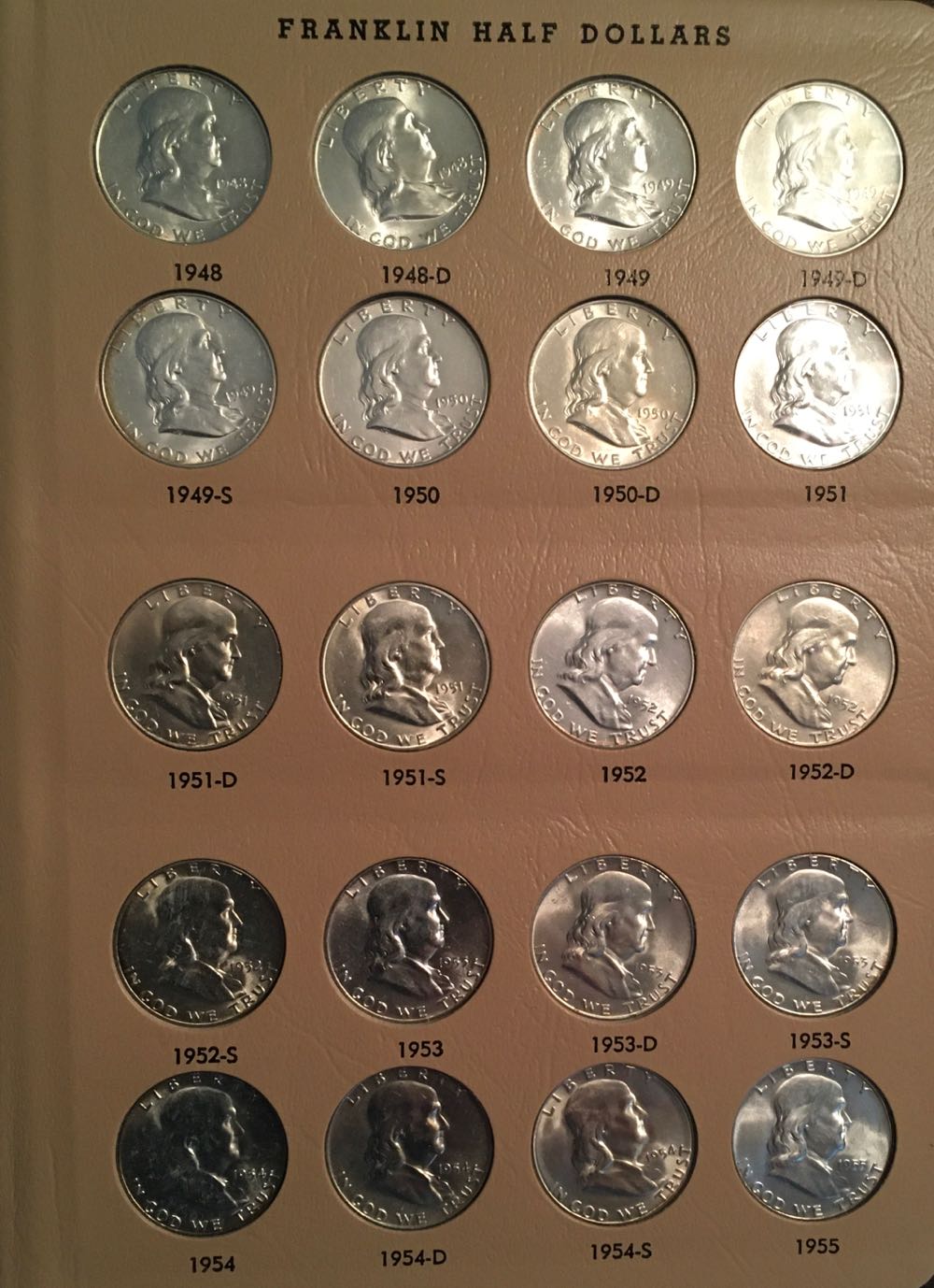 Coin Book 50 - Half Dollars - Franklin Silver  coin collectible - Main Image 3