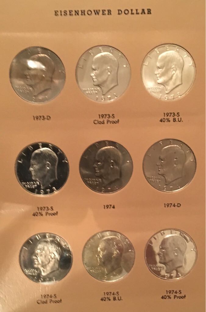 Coin Book 100 - Dollars - Eisenhower Silver 1971 - 1978  coin collectible - Main Image 2