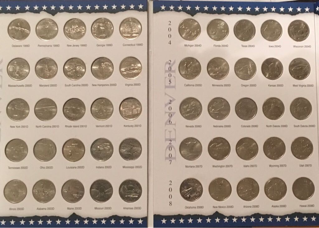 Coin Book 25 - 1999 - 2008 Quarters - 50 State Complete 100 Collectors  coin collectible - Main Image 2