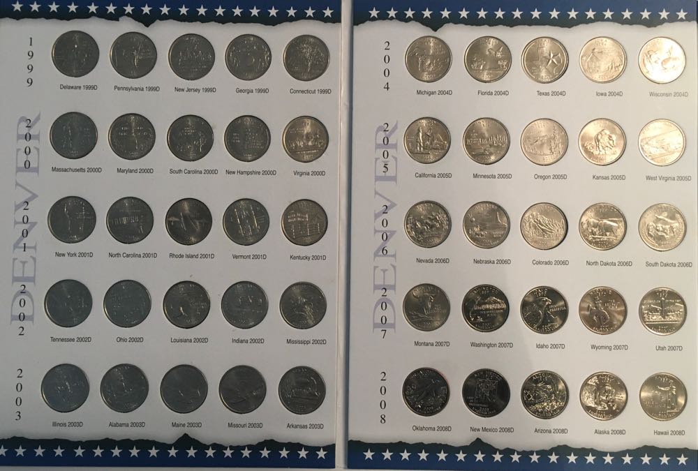 Coin Book 25 - 1999 - 2008 Quarters - 50 State Complete 100 Collectors  coin collectible - Main Image 3