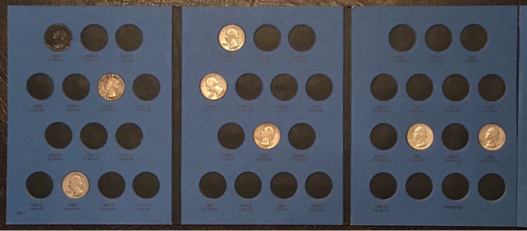 Coin Book 25 - 1948-1964 Quarters Washington Collection  coin collectible - Main Image 2