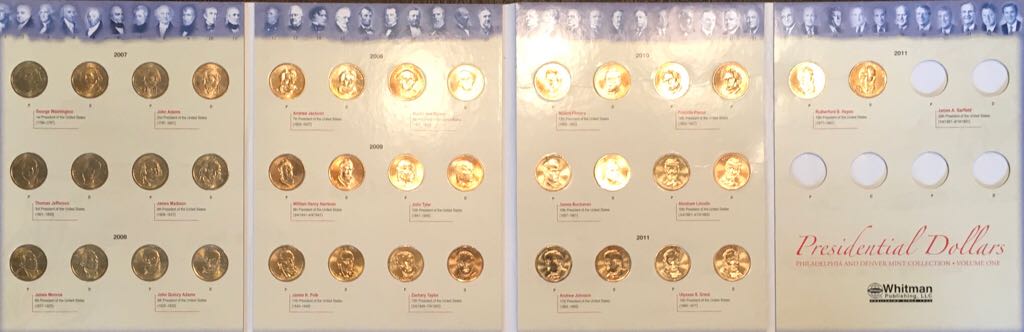 Coin Book 100 - Dollar - Presidental Collector Folder  coin collectible - Main Image 2