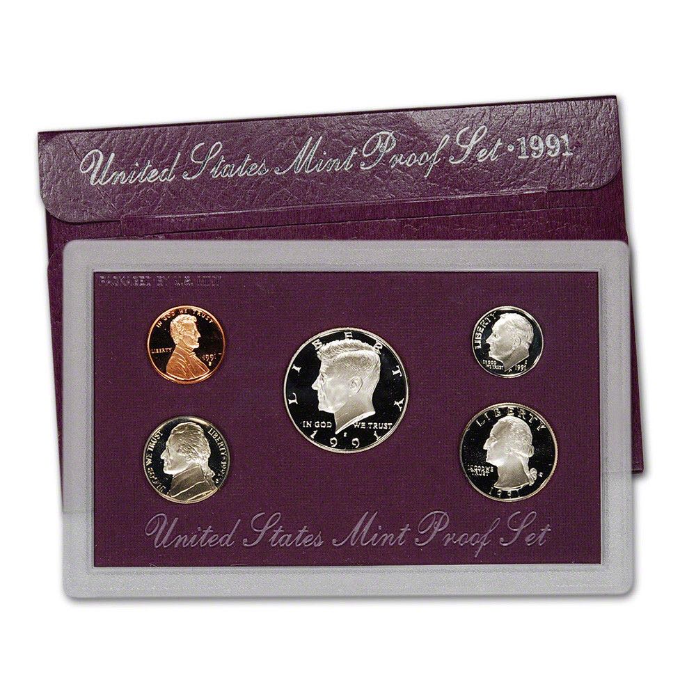 US Mint Proof Set - 1991 coin collectible - Main Image 1