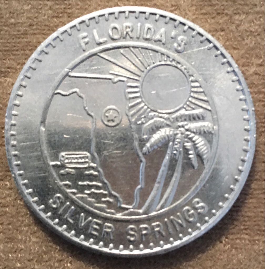 Various Vacations - Florida Silver Springs Antique Car Token  coin collectible - Main Image 2