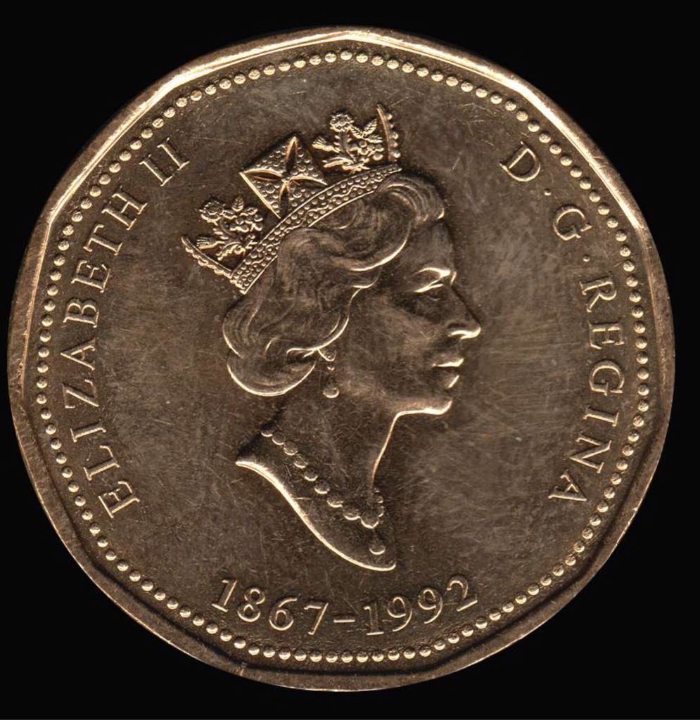 1992 (1867) Canadian Commemorative Dollar Coin  coin collectible - Main Image 2