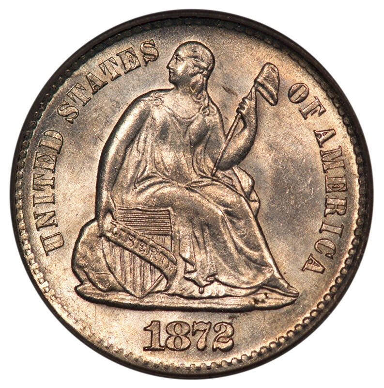 Coin Nickel - 1872 Sitting Liberty  coin collectible - Main Image 1